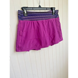 LULULEMON Pace Rival Skort Skirt Womens Size 6 Regular Purple/Fuchsia, Tennis